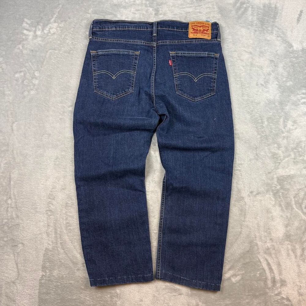 Levi-s Men's Navy and Blue Jeans